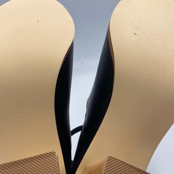 A FSJ Pointy Toe Ankle Strap Chunky Cutout Heel Pump - Picture 8 of 9